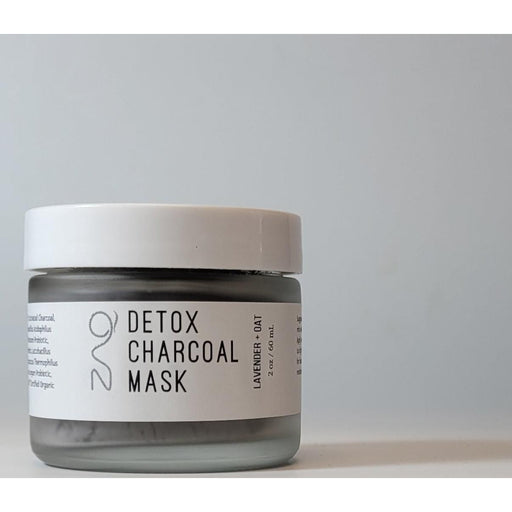 ZAQ Skin & Body Detox Charcoal Mask - Lavender + Oat Dark Gray 60mL