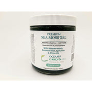 Ocean's Garden Gel Premium Sea Moss with Bladderwrack, Burdock root, and Spirulina & Chlorella (Half Case) Organic Health Lavender 8oz,16oz,32oz