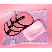 ZAQ Skin & Body ZAQ Reusable Makeup Remover Pads 4pack with Spa facial Headband Make Up Light Pink Pink,White,Black,Green,Purple,Grey,Soft Pink