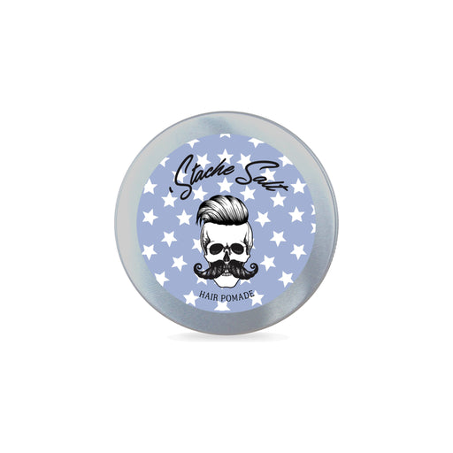Stache Salt Moustache Wax The Chief's Interview Hair Pomade- Semi Gloss Medium Hold Hair Pomade Gray
