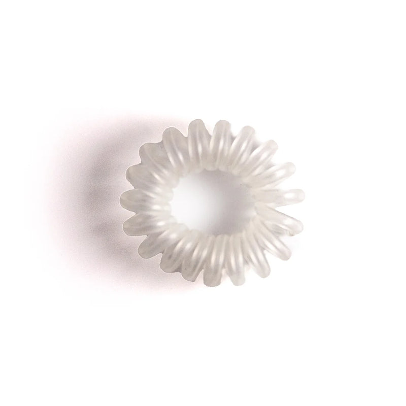 Smoothies Smoothies Glide Pony Coils Ponytail Holders White Smoke