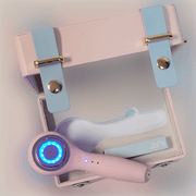 ZAQ Skin & Body IUV Sonic Micro-current LED Red/Blue Silicone Thermo Cleansing Brush with Gift Box Dark Gray Pink,Purple,Green