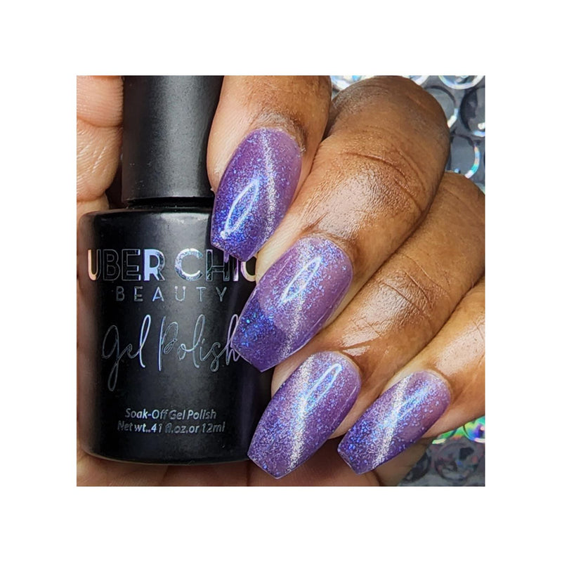 UberChic Beauty Galactic Night - Cats Eye Iridescent Gel Polish Gel Polish Dim Gray
