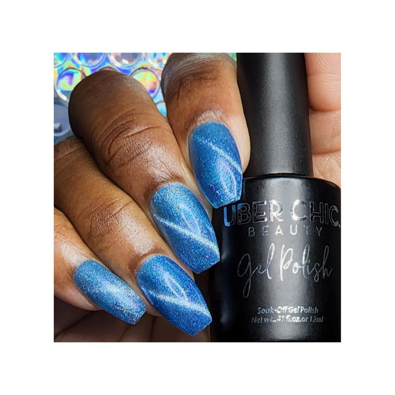 UberChic Beauty Calm Before The Storm - Cats Eye Iridescent Gel Polish Gel Polish Dark Slate Gray