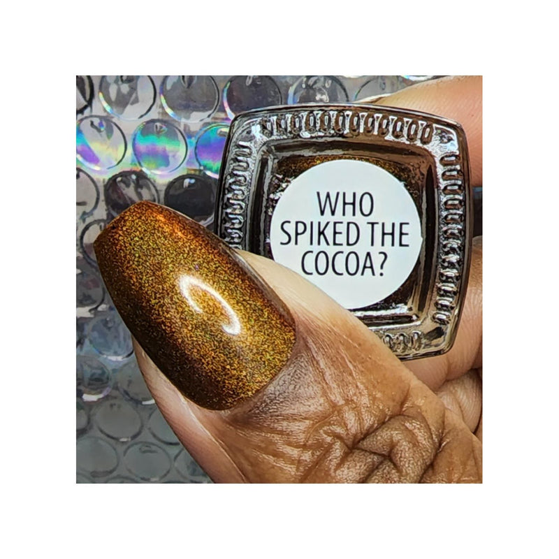 UberChic Beauty Who Spiked The Cocoa? - Holographic Polish Regular Polish Dim Gray