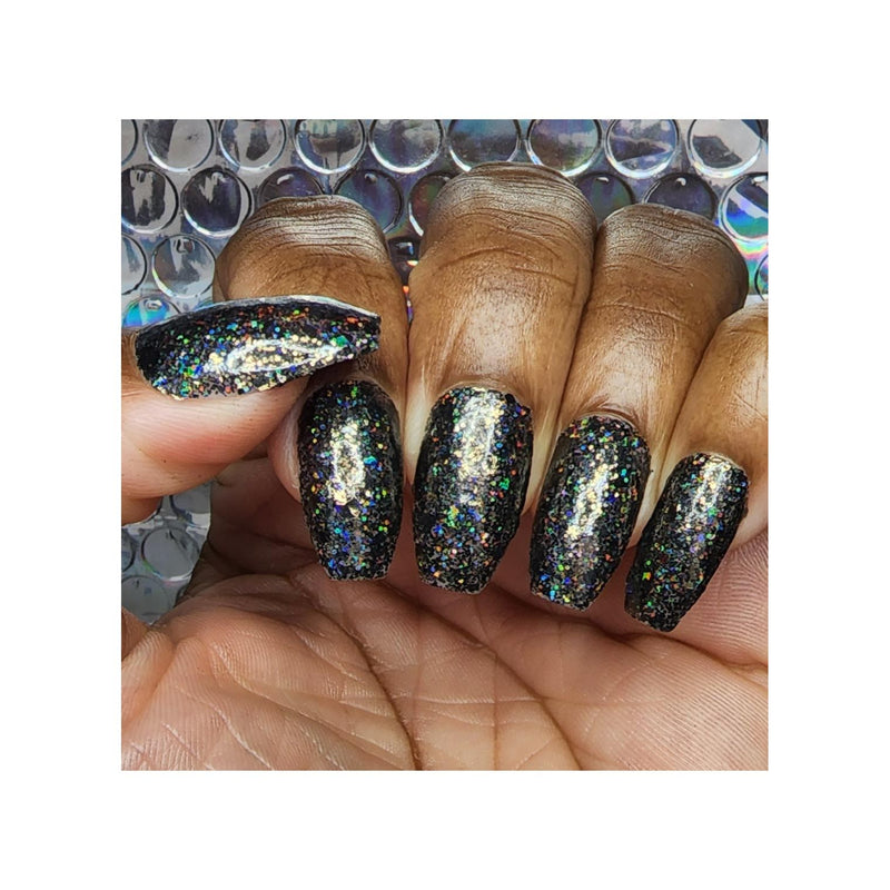 UberChic Beauty Midnight Howl - Holographic Polish Regular Polish Dim Gray