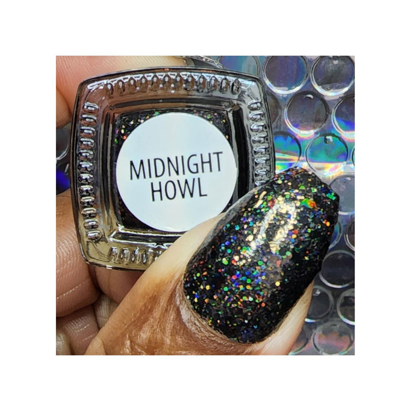 UberChic Beauty Midnight Howl - Holographic Polish Regular Polish Dark Slate Gray