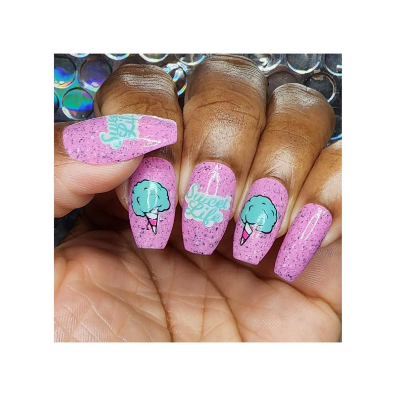UberChic Beauty I Want Candy Stamping Plate Rosy Brown