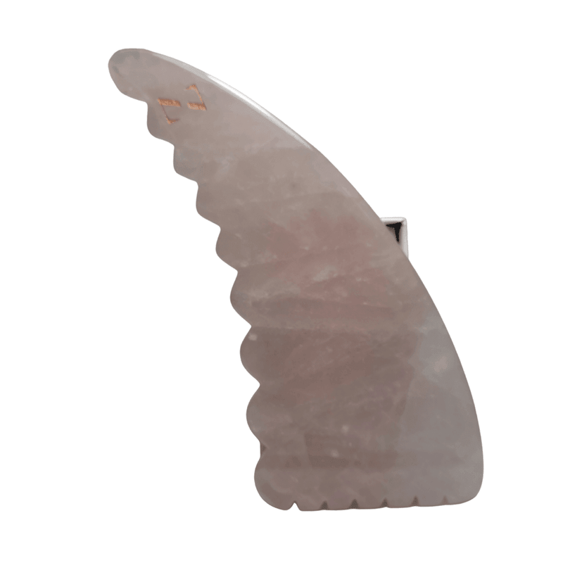 ZAQ Skin & Body ROSE QUARTZ BODY/FACE GUA SHA MASSAGE TOOL Slate Gray