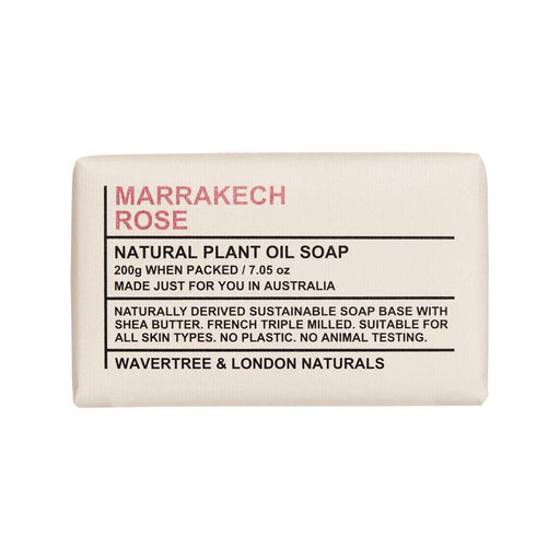 Wavertree & London Wavertree & London Marrakech Rose Natural Soap 7 Oz Natural Soap Antique White