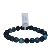 ZAQ Skin & Body Apatite Bracelet - Help with physical and emotional issues Gray 6mm,8mm,10mm