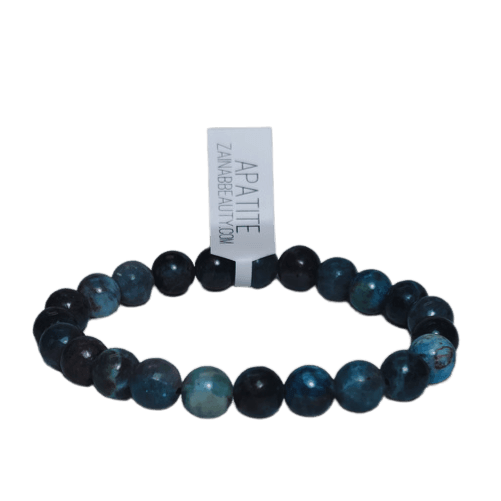 ZAQ Skin & Body Apatite Bracelet - Help with physical and emotional issues Gray 6mm,8mm,10mm
