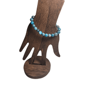 ZAQ Skin & Body Apatite Bracelet - Help with physical and emotional issues Dark Olive Green 6mm,8mm,10mm
