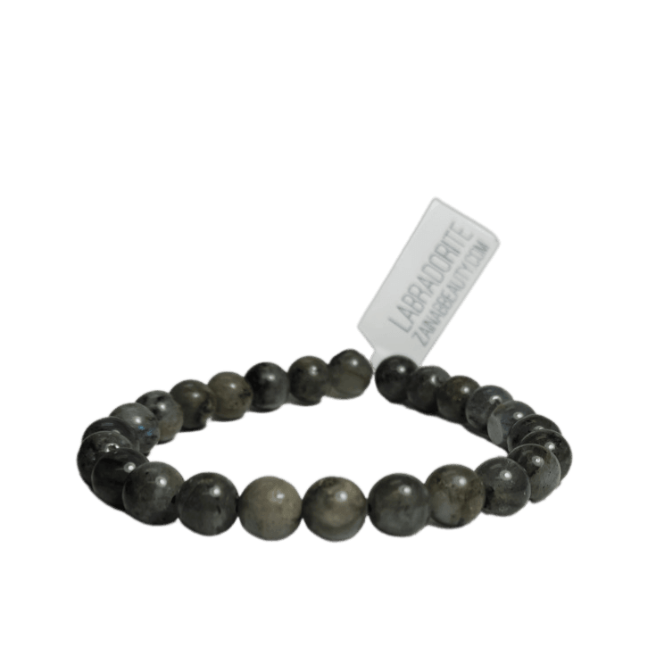 ZAQ Skin & Body Labradorite Bracelet - Relief Dark Slate Gray 6mm,8mm,10mm