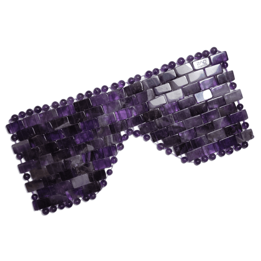 ZAQ Skin & Body Amethyst EYE MASK- Handmade White Smoke