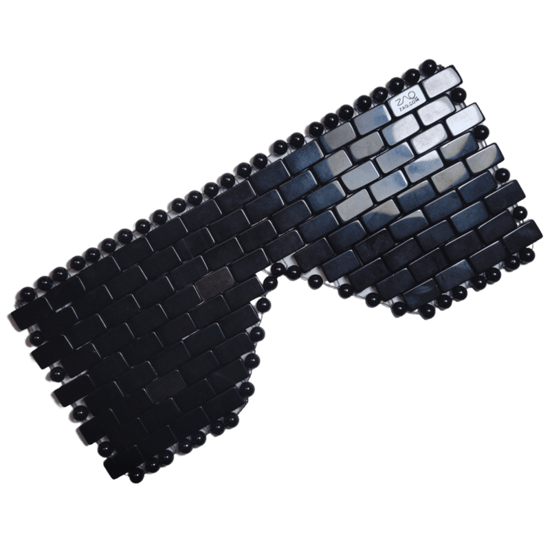 ZAQ Skin & Body Obsidian Eye Mask - Handmade Black