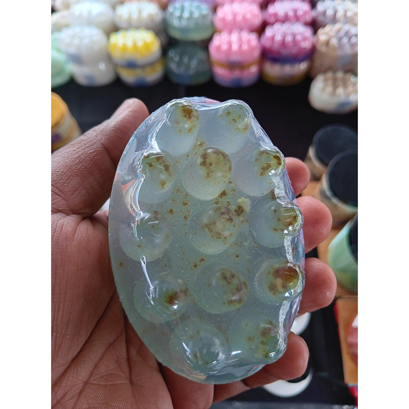 KaziRokz WET WAVE YONI SOAP BAR 5oz. Herbal vaginal cleanser (100% Vegan / CrueltyFree)! All natural and organic pH balance and Odor control Dim Gray
