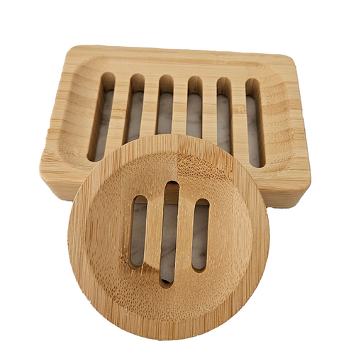 By Robin Creations Zero Waste Bamboo Storage Dish Accessories & Containers White Smoke Rectangular,Round