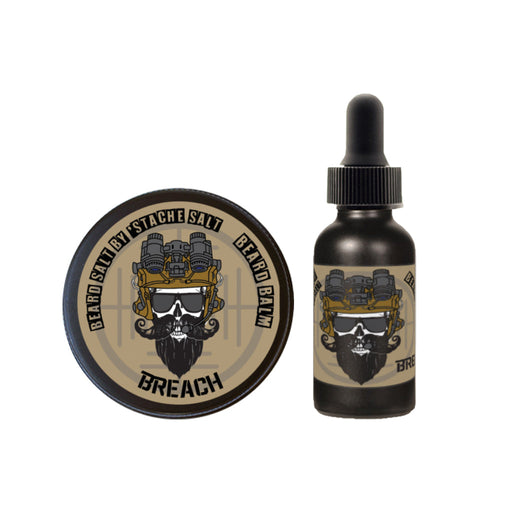 Stache Salt Moustache Wax Breach Beard Set Beard Pack Dark Slate Gray
