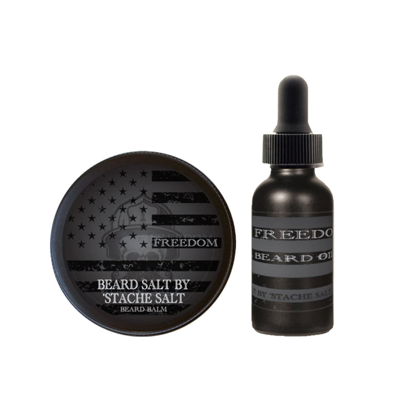 Stache Salt Moustache Wax Freedom Beard Set Beard Pack Dark Slate Gray