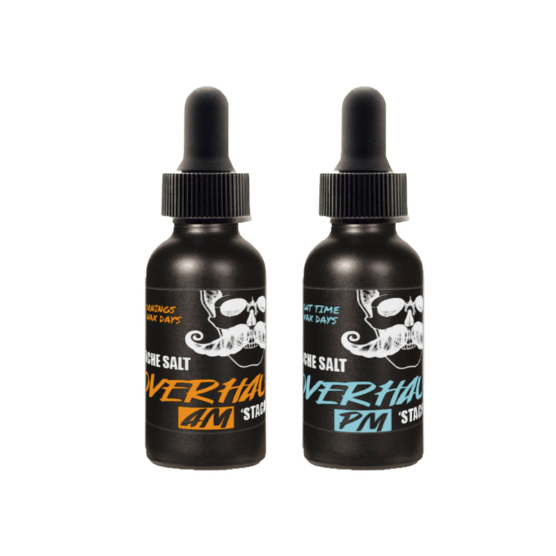 Stache Salt Moustache Wax Overhaul 'Stache Oil Pack Moustache Oil Dark Slate Gray