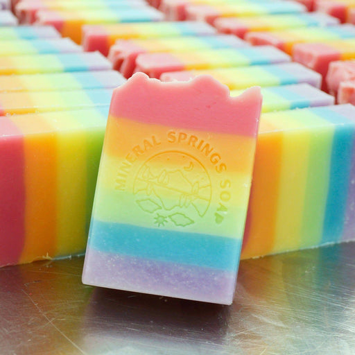 Mineral Springs Soap LGBT+ Pride Sparkling Citrus Handcrafted Soap Gray