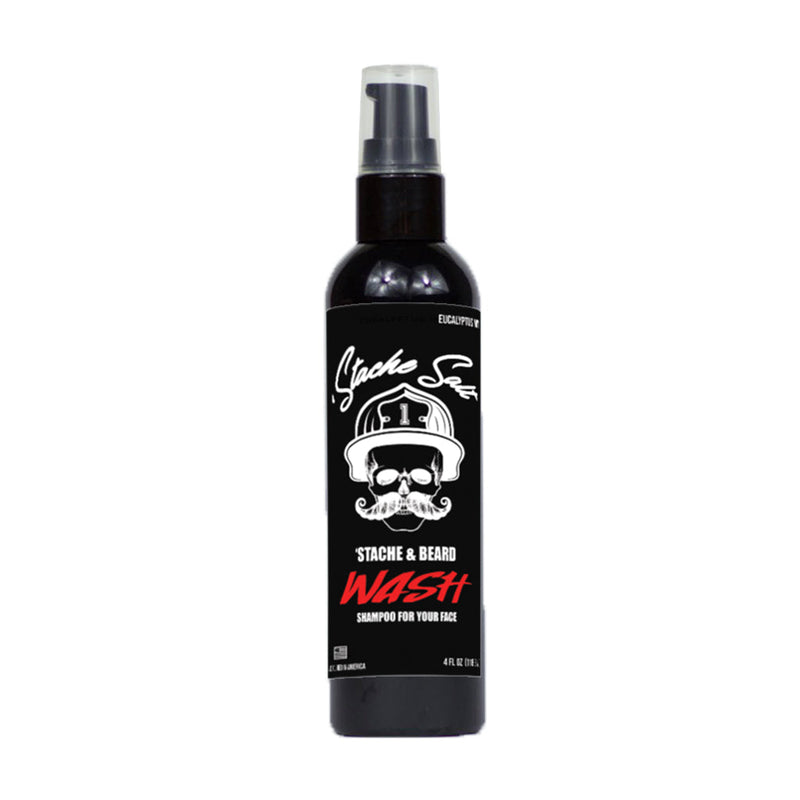 Stache Salt Moustache Wax 'Stache Wash Shampoo Gray