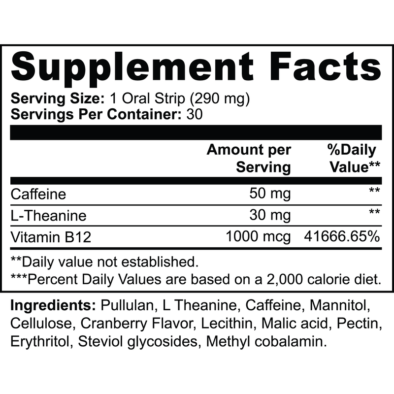 Goiteia Goiteia Energy Strips 30 Oral Strips Energy Vitamins White Smoke