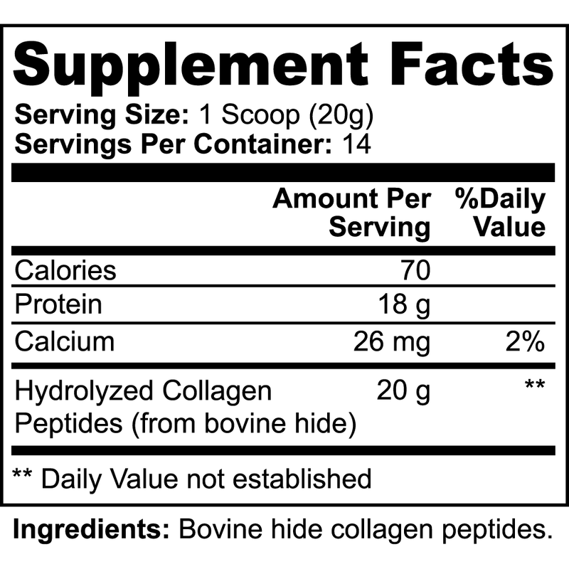 Goiteia Goiteia Grass-Fed Hydrolyzed Collagen Peptides  9.88 Oz (280g) Proteins & Blends White Smoke