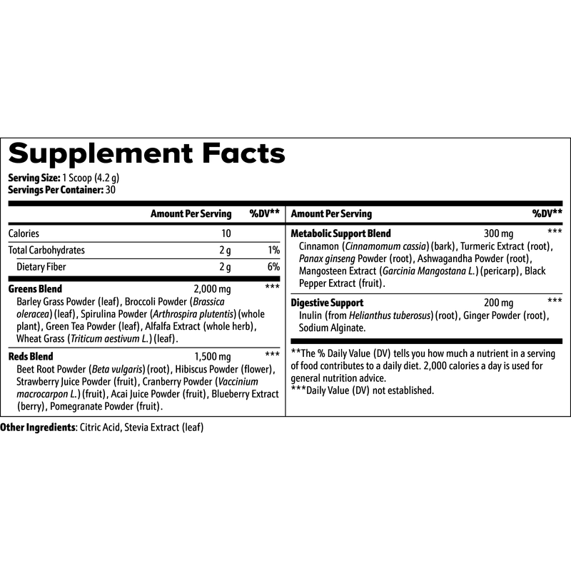 Goiteia Goiteia Greens Superfood 4.44 Oz (126 g) Superfood White Smoke