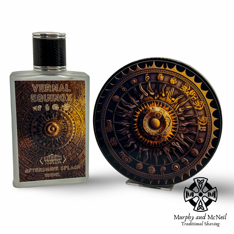 Murphy and McNeil Vernal Equinox Shaving Soap - by Murphy and McNeil / Black Mountain Shaving Shaving Soap Tan 4.0 oz Jar (AON),Shaving Soap Sample (AON) 0.5oz
