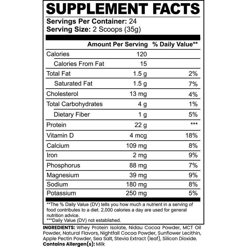 Goiteia Goiteia Advanced 100% Whey Protein Isolate (Chocolate) 29.60 oz./839 g Proteins & Blends White Smoke