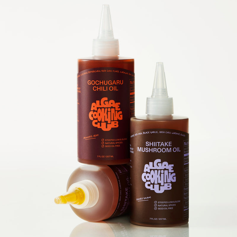 Algae Cooking Club Infused Oil Duo Oil White Smoke 2 Bottles,4 Bottles