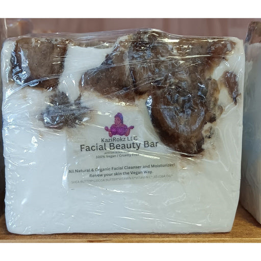 KaziRokz Facial Beauty Bar (African Black Soap) 100% Vegan / Cruelty Free Dark Gray