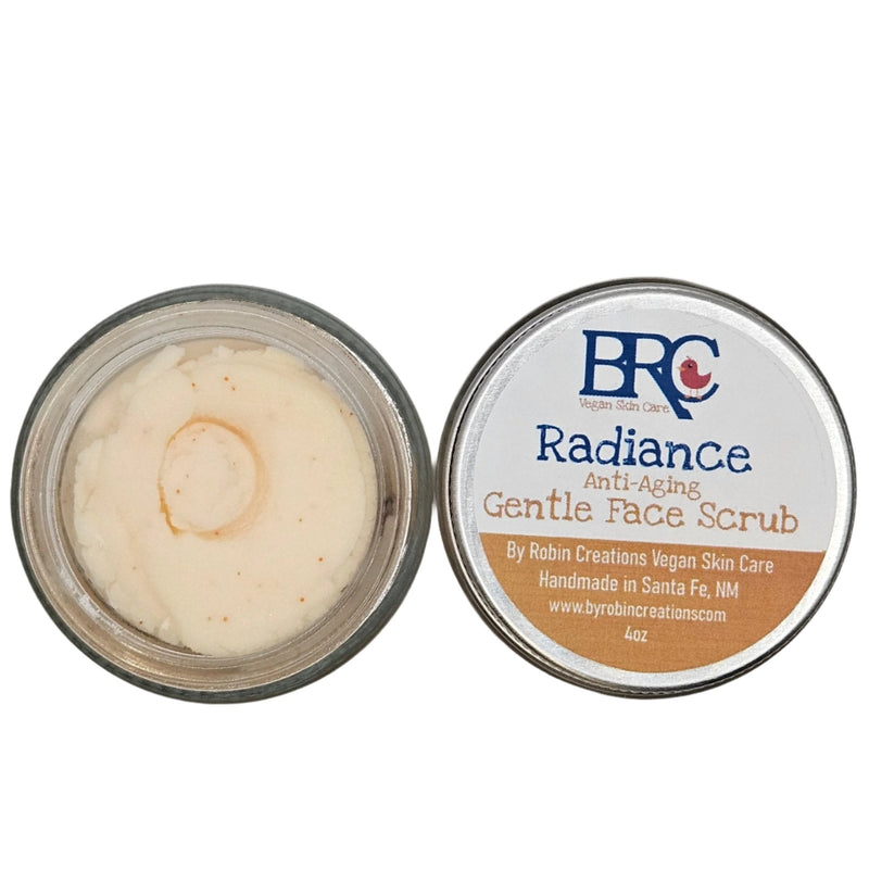 By Robin Creations Radiance Gentle Anti-Aging Face Scrub Skin Care Gray Original (Lavender & Frankincense),Unscented