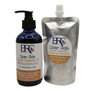 By Robin Creations Clear Skin Facial Cleanser & Makeup Remover Pads for Acne-Prone Skin Facial Cleansers White Smoke 20 Washable Organic Cotton Pads + 8oz Liquid in a Glass Pump Bottle,8.5oz Refill pouch LIQUID ONLY (No Pads or Bottle),17oz Refill pouch LIQUID ONLY (No Pads or Bottle),8oz Liquid in a Glass Pump Bottle Only (No Pads),Replacement 8oz Glass Pump Bottle Onl