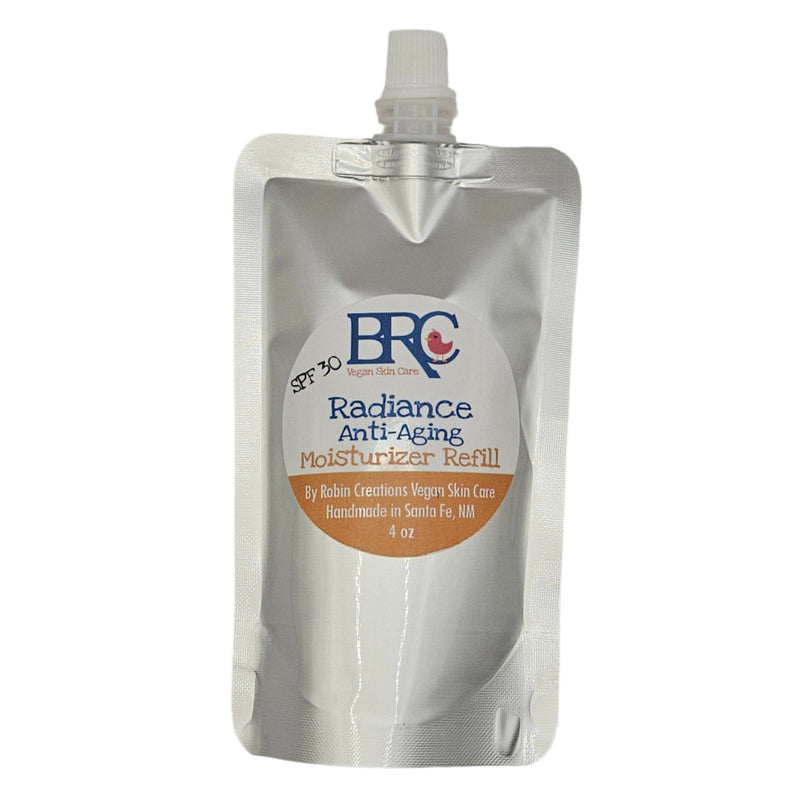 By Robin Creations Radiance Anti-Aging SPF 30 Daily Facial Moisturizer Lotion & Moisturizer Gray Refill Pouch (4oz) / Original (Lavender & Frankincense),Refill Pouch (4oz) / Unscented