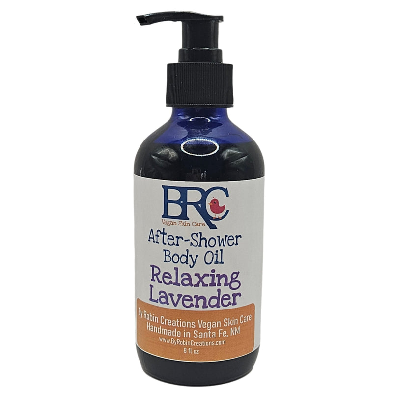 By Robin Creations Organic After-Shower Silky Body Oil Deodorant & Body Care White Smoke 8 oz Glass Pump Bottle / Lemongrass-Eucalyptus,8 oz Glass Pump Bottle / Jasmine Gardenia,8 oz Glass Pump Bottle / Relaxing Lavender,8 oz Glass Pump Bottle / Pink Grapefruit & Rose,8 oz Glass Pump Bottle / Lavender Pine,8 oz Glass Pump Bottle / Coconut Van