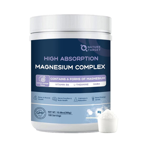 Nature Target Magnesium Powder Supplement, 10.58 OZ Magnesium Glycinate Lavender