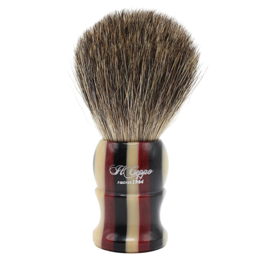 Il Ceppo Il Ceppo Red Handle Pure Badger Bristle Shave Brush White Smoke