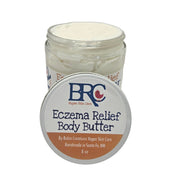 By Robin Creations Eczema Relief Soothing & Healing Body Butter New Products Gray 8oz Glass Jar,19oz Refill Pouch