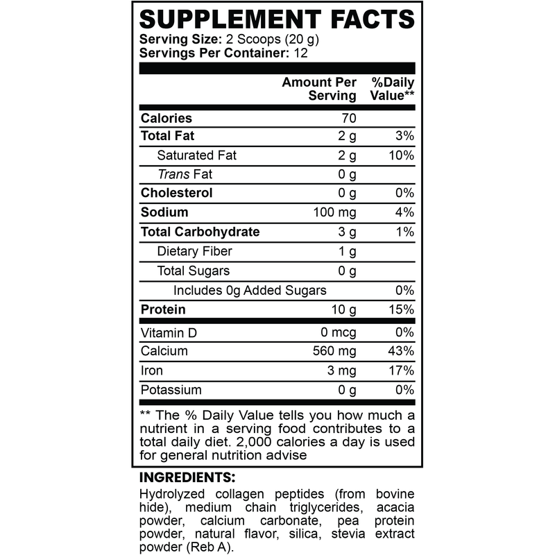 Goiteia Goiteia Grass-Fed Collagen Creamer (Vanilla) 8.46 Oz (240g) Proteins & Blends Light Gray
