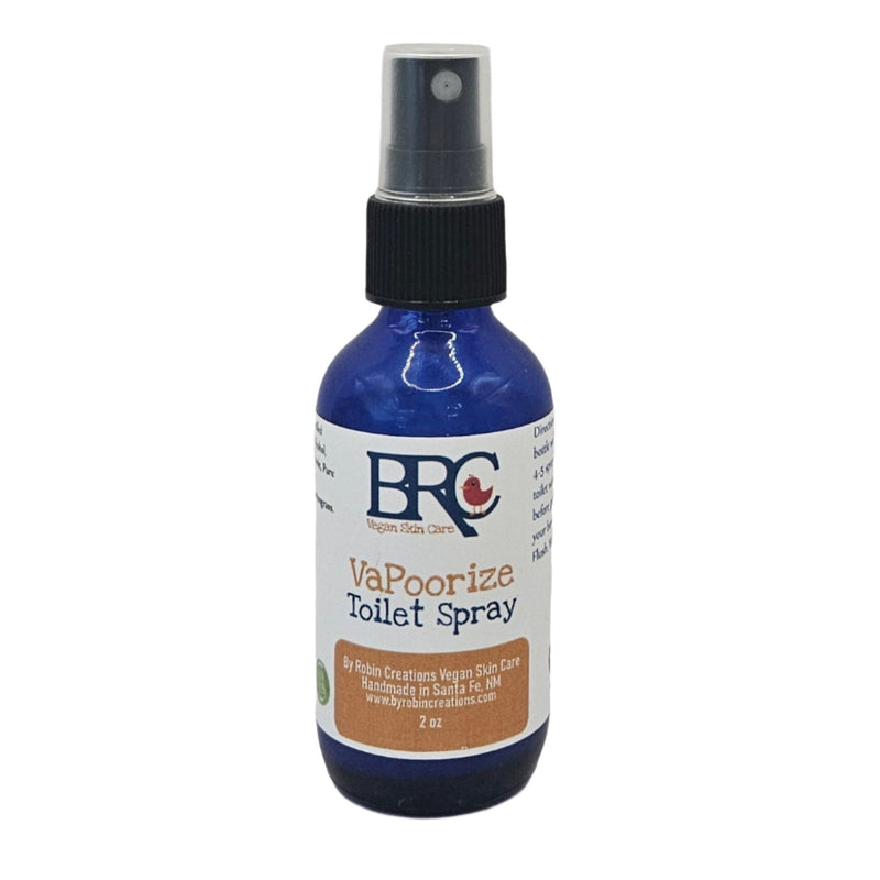 By Robin Creations VaPoorize Before-You-Go Toilet Spray Toilet Spray Dark Slate Gray 2 oz Glass Spray Bottle,3.4oz Glass Spray Bottle,8.5oz Refill Pouch