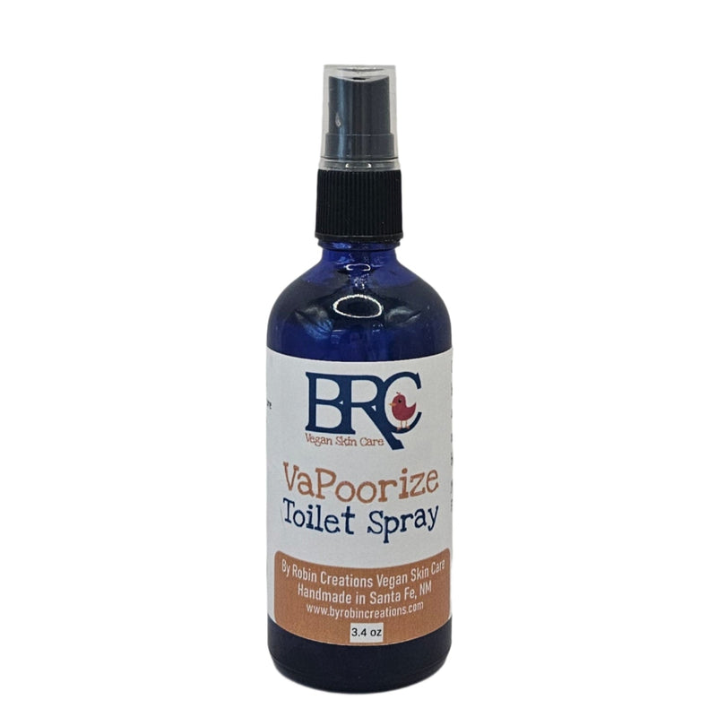 By Robin Creations VaPoorize Before-You-Go Toilet Spray Toilet Spray Gray 2 oz Glass Spray Bottle,3.4oz Glass Spray Bottle,8.5oz Refill Pouch