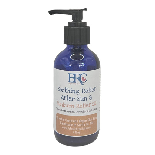 By Robin Creations After-Sun & Sunburn Relief Oil Deodorant & Body Care White Smoke 8 oz Glass Pump Bottle