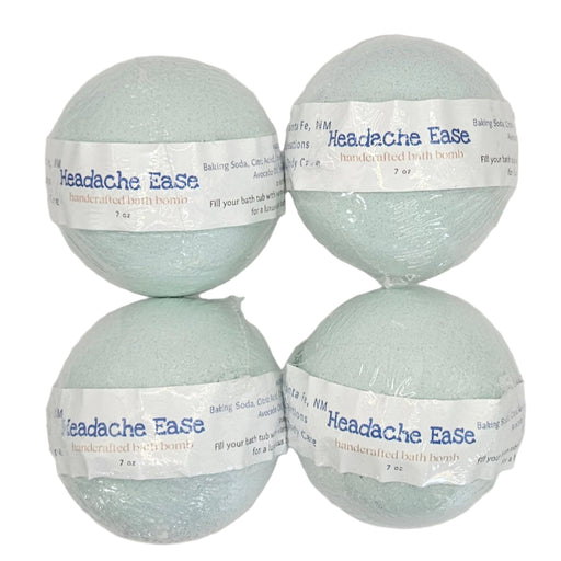 By Robin Creations Headache & Migraine Relief Bath Fizzies Bath Additives White Smoke 4 Fizzies