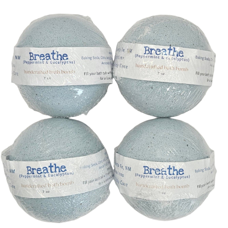 By Robin Creations Breathe Cold Care Bath Fizzies Bath Additives White Smoke 4 Fizzies