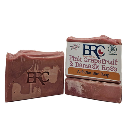 By Robin Creations Pink Grapefruit & Damask Rose Natural Artisan Bar Soap Bar Soap White Smoke 1 Bar,4 Bars