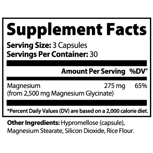 Goiteia Goiteia Magnesium Glycinate 90 caps Vitamins & Minerals White Smoke