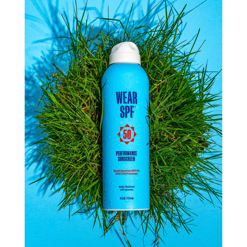 Wear SPF Performance Sunscreen Spray Deep Sky Blue
